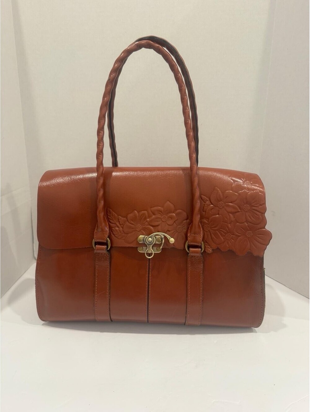 Patricia Nash “Vienna” Satchel — Hand Cut Tooled Collection —
